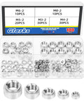 Drop Dead Solid M3 M4 M5 M6 Self Clinching Nuts Kit 100 Piece Assortment 304 Stainless Steel round head nuts assortment in storage box.
