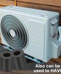 Tough As Nails Neoprene Rubber Spacers 30 Pack Anti Vibration Damping Pads near HVAC unit for noise reduction.