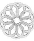 Flower pattern of M8 304 Stainless Steel Split Ring Spring Lock Washers For Screws And Fasteners, heavy-duty locking washers, pack of 100.