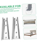 Heavy Duty Iron Sofa Connectors for Sectional Furniture showing two interlock brackets to prevent furniture movement.