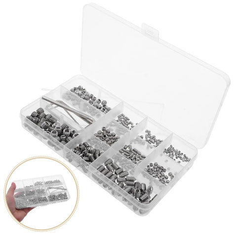 Stainless Steel Shower Panel Screw Kit 400 Piece Assortment With Small Self Tapping Screws For Bathroom Fixtures And Home Repairs Corrosion Resistant Complete Set In Handy Toolbox
