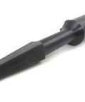 Precision Turned Square End Hand Brace Adapter For Round Shaft Auger Boring Bits With 7/16 Hex Shank And Tight Set Screw, black tool steel