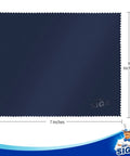 MR.SIGA microfiber cleaning cloth navy blue, 6 x 7 inches, 6-pack for lenses and screens