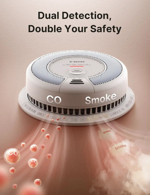 3 Pack Wireless Interconnected Smoke And Carbon Monoxide Detectors Featuring 10 Year Sealed Lithium Battery Rock Solid Build For Hassle Free Home Safety with dual detection.