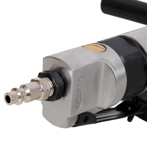 5 Inch Air Angle Grinder And Pneumatic Cut Off Tool With 11000 RPM Spin And 1/4 NPT Inlet close-up of connection port.