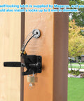 Fence Gate Kit With Gate Latch And Beefy Hinges 90 Degree Right Angle Brackets Anti Sag Gate Hardware Corner Brace Set