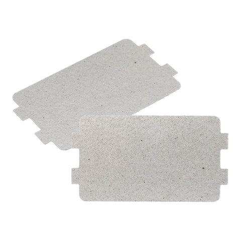 Microwave Waveguide Cover Replacement Mica Sheets 0.4mm Thick, 4 Pack, 4.2 x 2.5 Inch Universal Microwave Mica Plates, shown flat