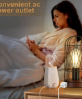 Industrial Table Lamp With Touch Control Edison Desk Lamp 3 Way Dimmable Vintage Bedside Light with metal cage in bedroom
