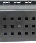 Black storage box for SwitchBlade Trowel Kit With Adjustable Handle And Comfort Grip, vented for air circulation.