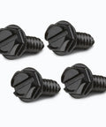 Built Tough 4Pc Matte Black License Plate Screws And Security Bolts Heavy Duty Stainless Steel Rust Proof Fastener Set for any rig
