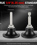 Two Pack 2 Inch Quick Change Disc Pad Holder With True One Quarter Inch Hex And Round Shanks For Die Grinder Drill And Impact Driver