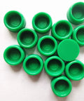 Road Ready Dust Caps For Linear Slide Guideway Rails 20 mm Hgh20 Hsr20 Hgw20 Egh20 Egw20 20 Pack green plastic caps arranged on a white background.
