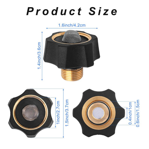 Product dimensions of Garden Hose To Pressure Washer Adapter Three Quarter Inch Female To Three Eighth Inch Male Inlet Fitting Quick Connect