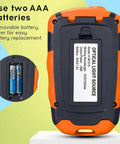 Heavy Lifting Fiber Optic Tester Set Including Optical Power Meter And Singlemode Light Source showing battery compartment and details.