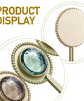 Close-up of vintage diamond design on Pack Of 4 Self Adhesive Wall Hooks showcasing unique colors and finishes.