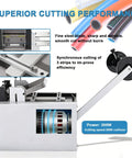 High Speed Automatic Electric Tube Cutter Cuts 3 Hoses Simultaneously Cold Cut Machine for Rubber and Plastic Pipes with LCD Display.