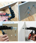 Heavy Duty Self Drilling Drywall Anchors Kit 30Pc Molly Bolt Wall Screws installation demonstration on plasterboard