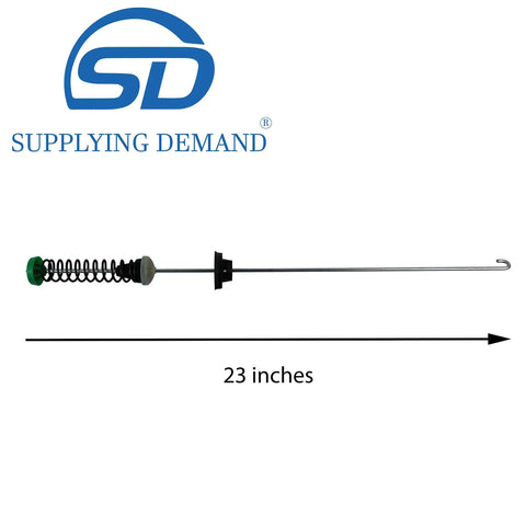 Washer Suspension Rod Kit Replacement Model Specific Fit W10780040 W11130362 with 23 inch rod and coil spring, pro grade.
