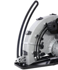 Close-up view of the 14 Inch Electric Concrete Saw With 15 Amp Motor and Wet Dry Setup showcasing the blade guard and water line.