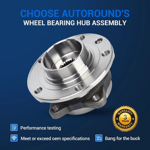 Top Shelf Front Wheel Hub And Bearing Assembly With Abs System Built Tough For Dodge Dart And Chrysler 200 Fits Front Axle Replaces 513348 Br930881