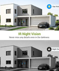 Exterior view of a house with 1080P Wireless Video Doorbell Camera For Outdoor Use And Smart Home Ready With AI Human Detection