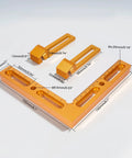 CNC Workpiece Positioning Fixture Kit With Side Clamping Vise For Milling And Engraving On Woodworking Tables, T Slot Perforated Tables Vise Clamps, 2 Pcs