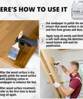 Pure Tung Oil For Wood Finish With Included Brush, No Fuss Food Grade Outdoor Sealer instructions with oil bottle and brush