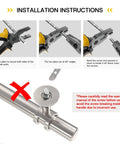 Installation instructions for Brushed Nickel Cabinet Handles And Drawer Knobs 5 Pack Zinc Alloy Furniture Pulls