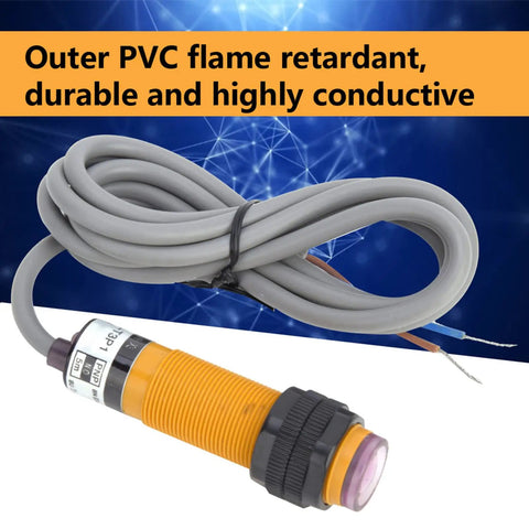 Through Beam Photoelectric Switch Sensor PNP Normally Open 6 To 36 VDC 300 mA with PVC cable and PMMA lens