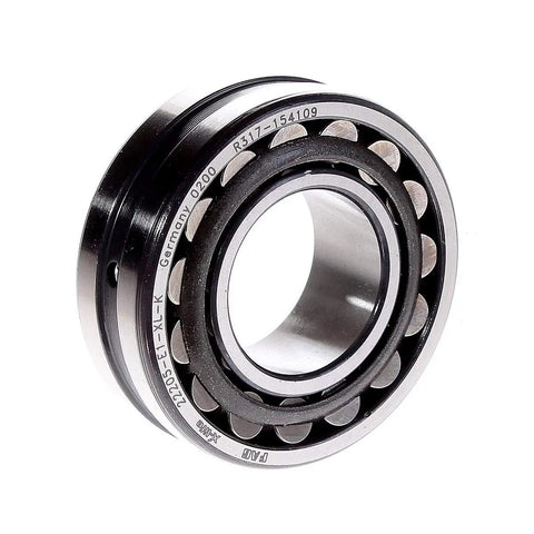 22205 E1 K Spherical Roller Bearing 25mm By 52mm By 18mm showing open design and premium bearing steel for heavy-duty use.