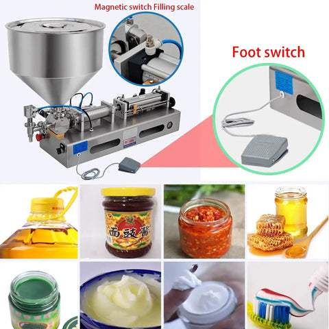 Pro Grade Pneumatic Paste Filling Machine With Hassle Free Setup And Smooth Operation Automatic Single Head Dispenser for ketchup, honey, syrup