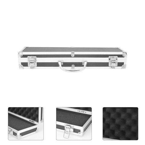 Solid Aluminum Tool Box Featuring A Slick Padded Interior And Extra Sturdy Reinforced Handle for secure tool storage.