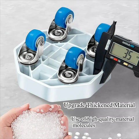 No Sweat Furniture Sliders With Wheels And 360 Swivel Dolly For Moving Couches And Appliances Heavy Duty Rollers, blue rubber wheels.