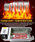 Smooth Operator Electric Coffee Roaster Machine With Smart Digital Timer And Exact Temp Control For Fresh Roasting Beans Nuts Chestnuts Commercial Flip Stirring Drum Oven Setup with heating elements and temperature indicator.