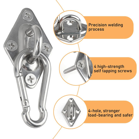 Wall Mount For Resistance Bands With Hooks Space Saving Home Gym Anchor For Fitness Bands And Suspension Training Organize Equipment Efficiently In Small Spaces Durable Steel Construction Includes 12 Pack showing precision welding, self-tapping screws, and load-bearing design.