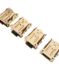 Foldable Self Lock Hinges Set 4 Pack SPCC Metal Sofa Folding Brackets With 90 Degree Locking Extension