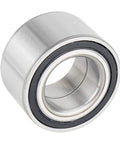 Solid Front Wheel Ball Bearings Compatible With John Deere Gator Hpx Rsx 850i Xuv 590i Tx Vehicles close-up view of steel bearing.