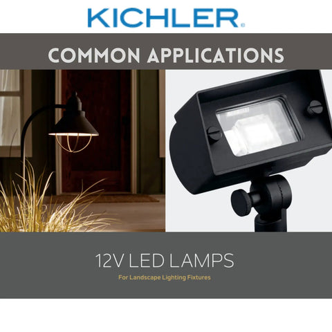 12V LED lamps for landscape lighting, featuring exterior wall lamp and spotlight, ideal for outdoor applications