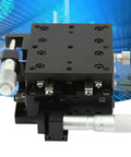 XY Linear Stage Micrometer Slide Table Pro Grade Precision For Fine Positioning Dope Rig Aluminum Anodized Black Sliding