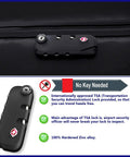 TSA lock detail on Fireproof Lockable Document Bag With TSA Approval Water Resistant XXL Safe Box For 17 x 12 x 6 Inch Papers.