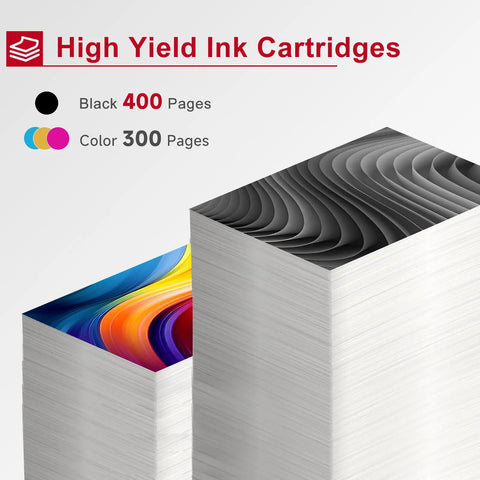 260XL And 261XL Compatible Ink Cartridges Replacement Bundle For 260 And 261 High Yield Black And Color Pack showing page yield