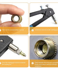 Step-by-step guide for Top Notch 10 Pcs Flat Head Threaded Insert Nuts Made From Zinc Plated Carbon Steel assembly process.
