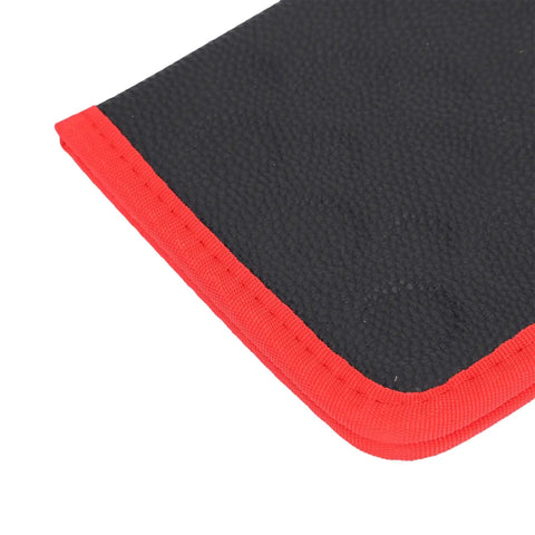 Foldable Magnetic Tool Mat With 40 Lbs Hold, Flexible Parts Organizer For Auto Repair And Electronics, Ultra Strong Magnetic Hold Keeps Screws Wrenches Bolts Secure Even On Tilted Or Vibrating Surfaces, black with red edge