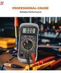 Versatile Digital Multimeter 600 Volt AC DC Voltage Meter With Backlit LCD Display 10 Amp DC Current 40 Meg Ohm Resistance
