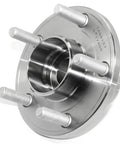 Heavy Duty Front Wheel Hub 1 Pack Featuring Forged Flange And Multi Lip Seals showing a polished metal finish and threaded stud design.