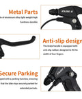 E Bike Brake Lever With Locking Button For Electric Bicycle And E Scooter Waterproof Wire 3 Pin Pair Ergonomic Design Easy Install