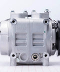 Direct Replacement A C Compressor For TM43 12V With 8 Groove Pulley Part 3300301 in side profile view on white background