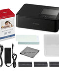 Selphy CP1500 Photo Printer Bundle Wireless Dye Sub Kit With 108 Sheets KP-108 Paper Three Ink Cartridges and Tudak Cleaning Cloth.