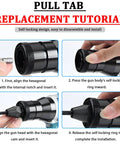 Tutorial for replacing parts of Portable Electric Automatic Rivet Nut Gun Kit With LED Lighting, 26V Battery Powered.