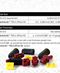 R100 Series II Server Rack Screws 100 Pack Front Install Cage Nut Replacement For 19 Inch Racks, red screws and nuts
